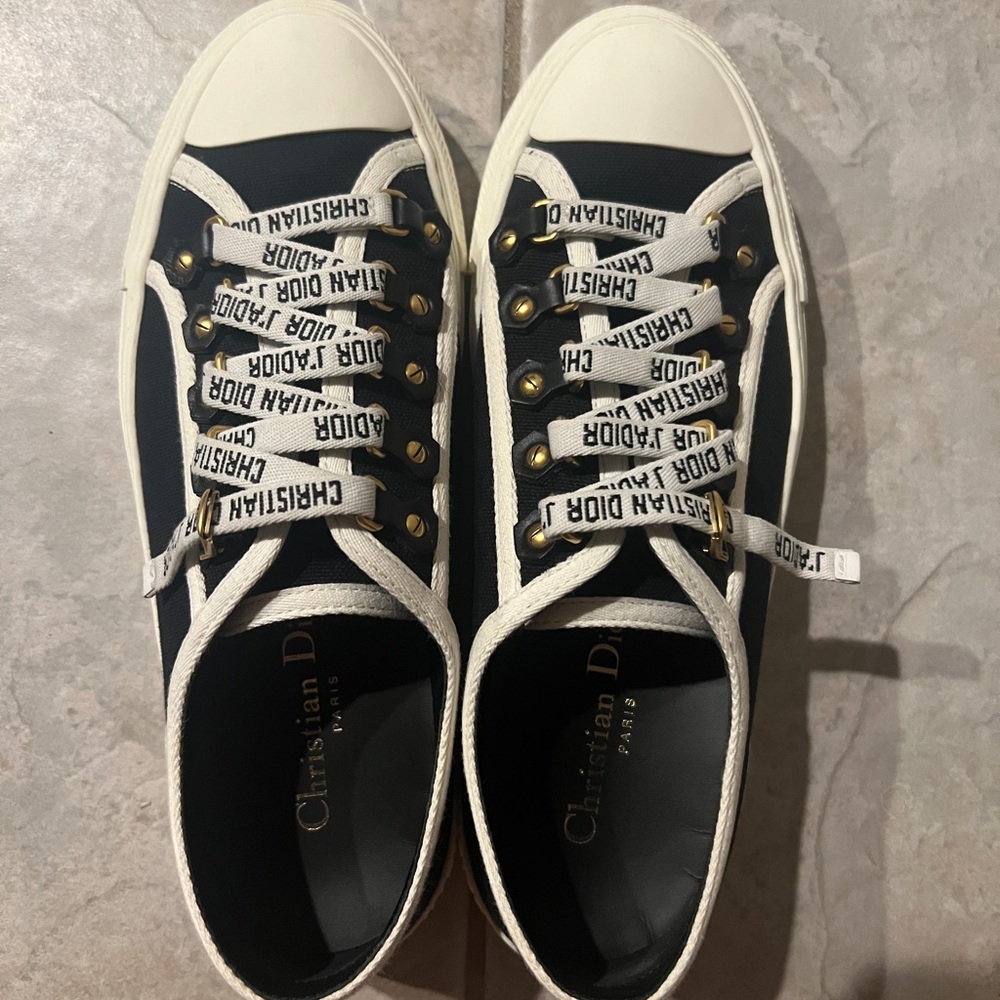 🔥 Christian Dior Walk N Dior black sneakers size 37 - Picture 11 of 13